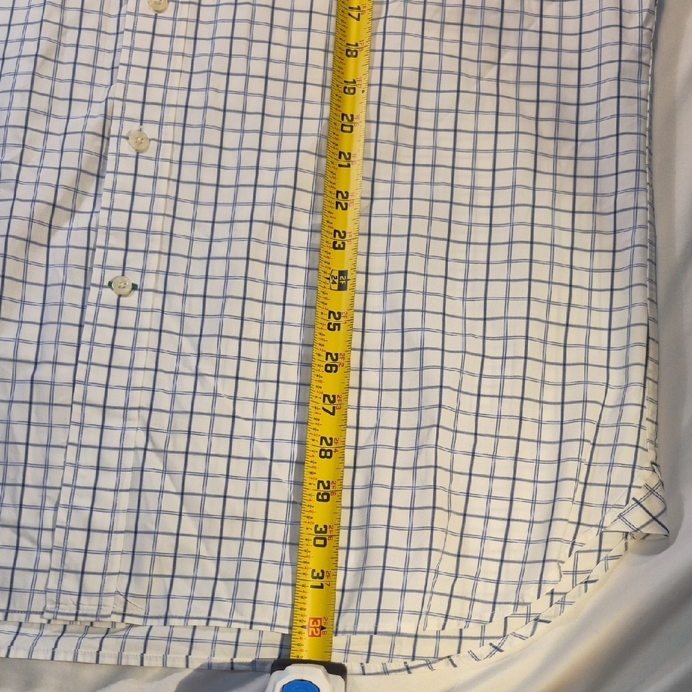 Tommy Hilfiger Blue and White Casual Button Down Shirt - Picture 3 of 14